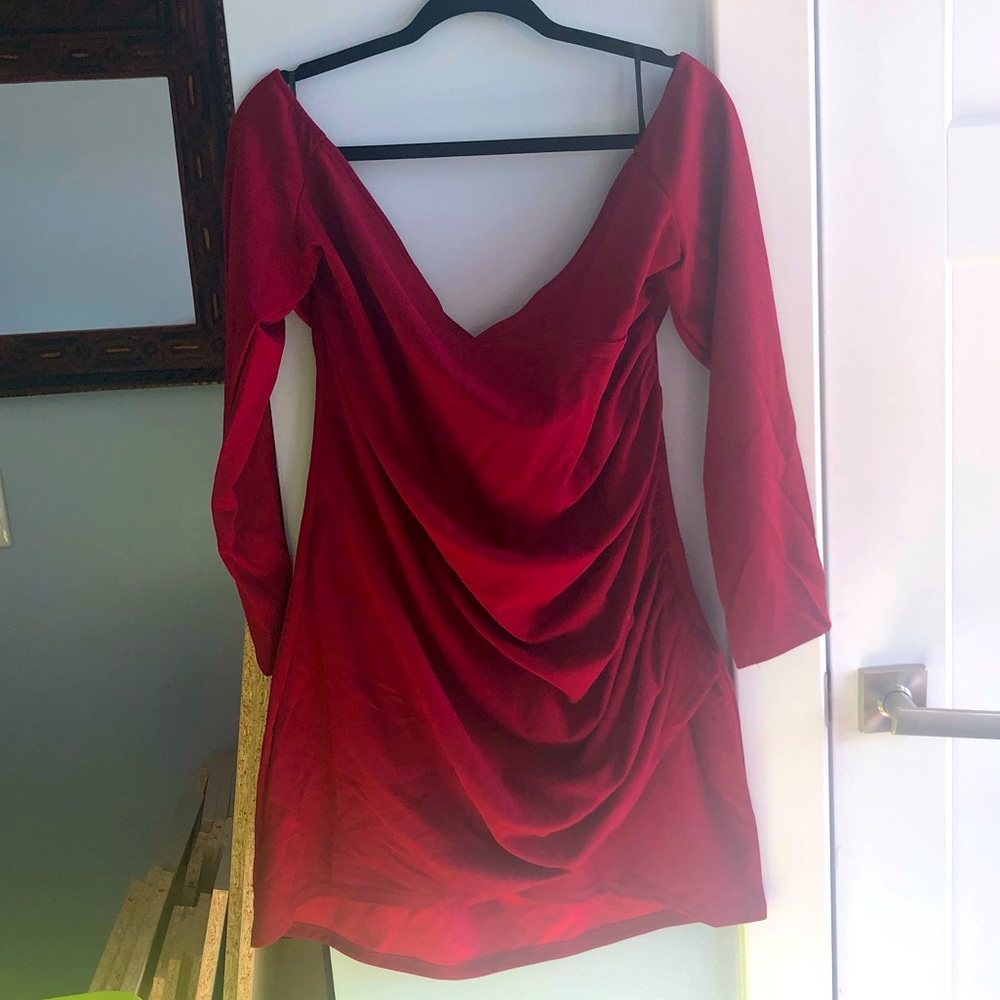 Off the shoulder plus size sexy dress